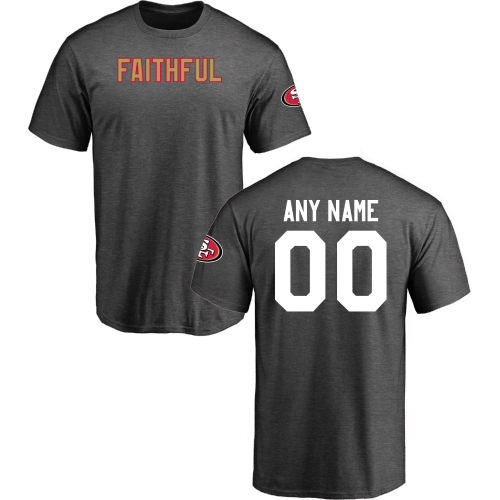 Men San Francisco 49ers Design-Your-Own Short Sleeve Custom NFL T-Shirt